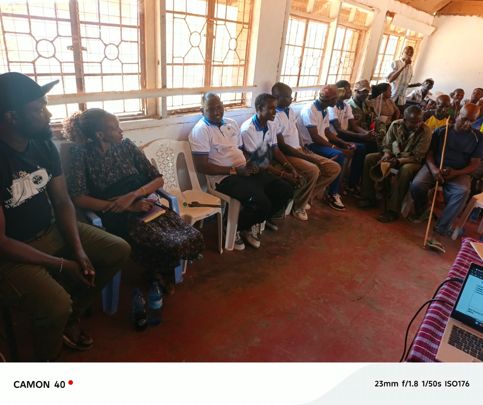 SAWASCO team presenting the proposed tariff in Archers Post