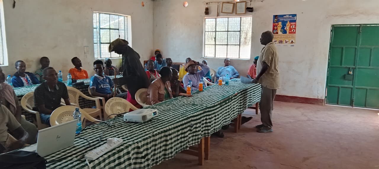 SAWASCO team presenting the proposed tariff in Baragoi