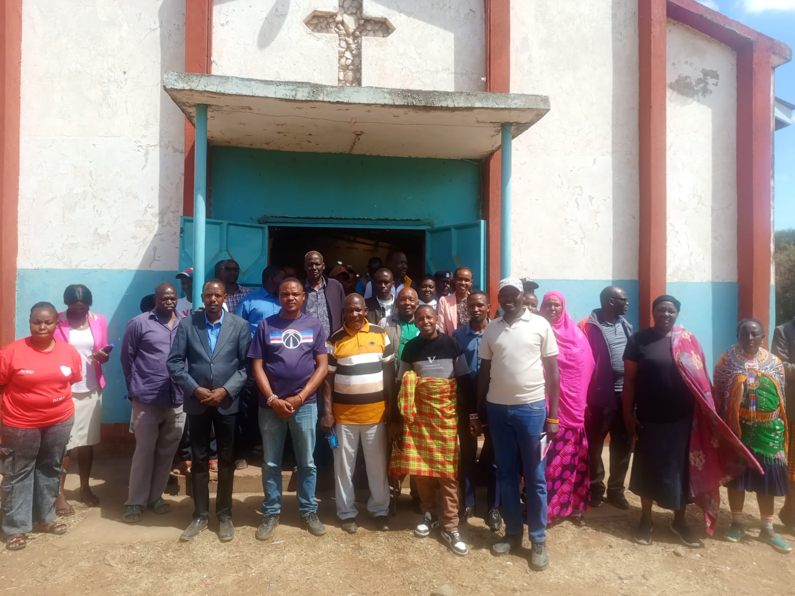 Community members giving feedback in Suguta