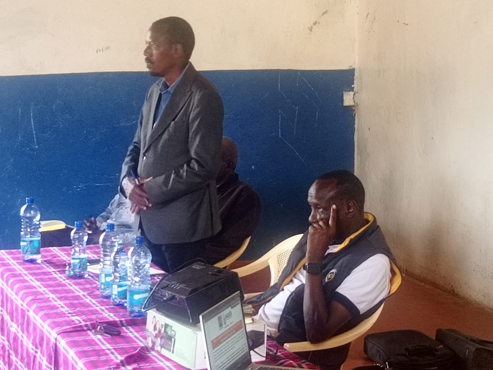 SAWASCO team presenting the proposed tariff in Suguta