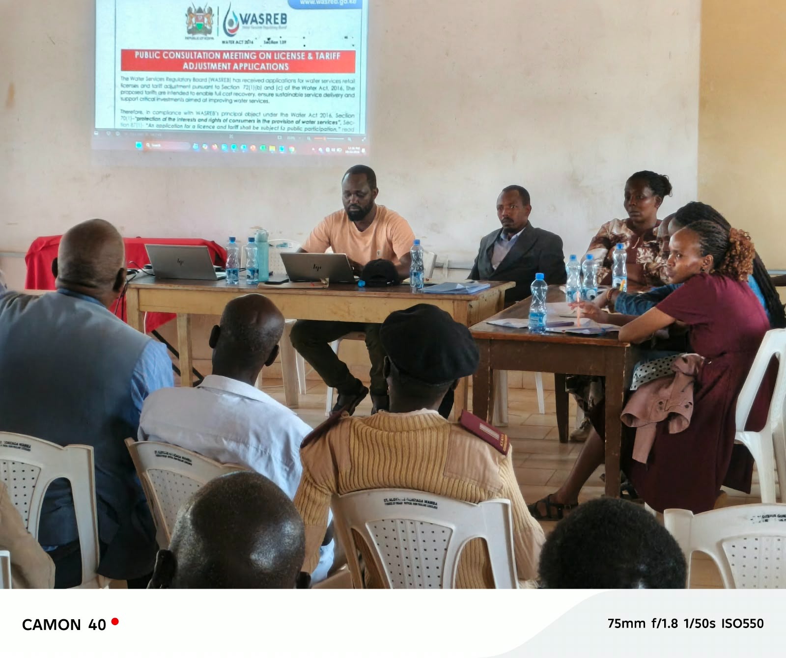 Stakeholders at the Wamba zonal engagement